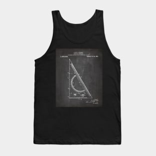 Architectural Engineer Patent - Graduation Office Art - Black Chalkboard Tank Top